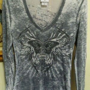 Women's Harley Davidson Long-Sleeve Graphic Tee